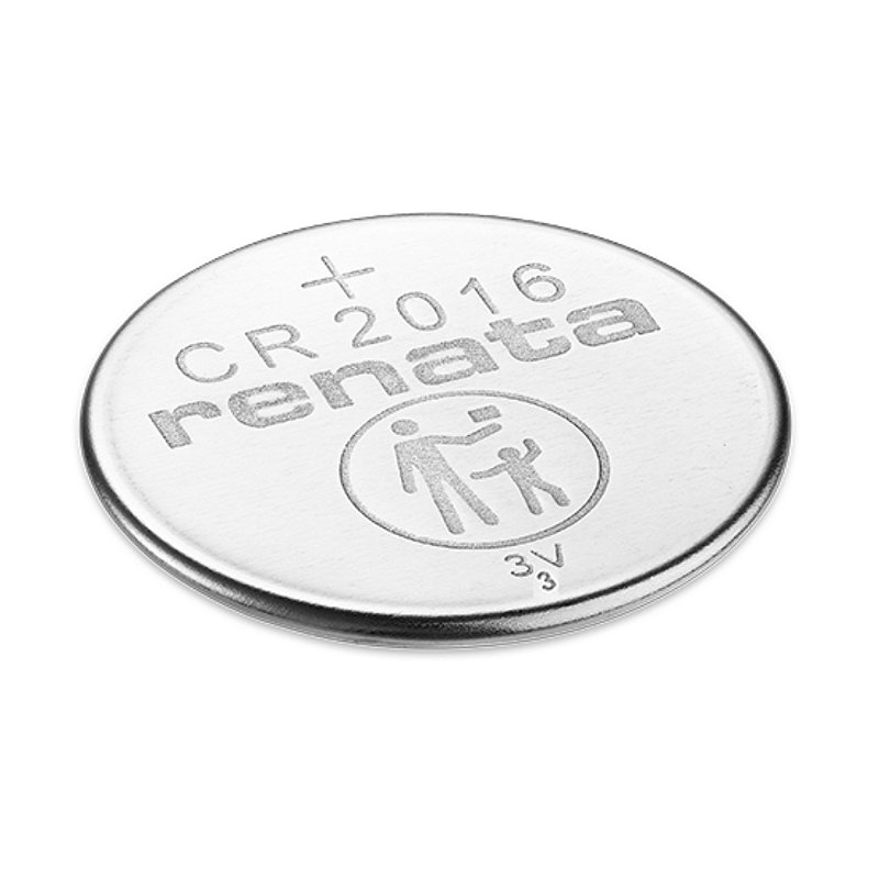 Batteria Al Litio CR2016 Renata — 3V, Per Orologi, Portachiavi, Calcolatrici, Made In Svizzera