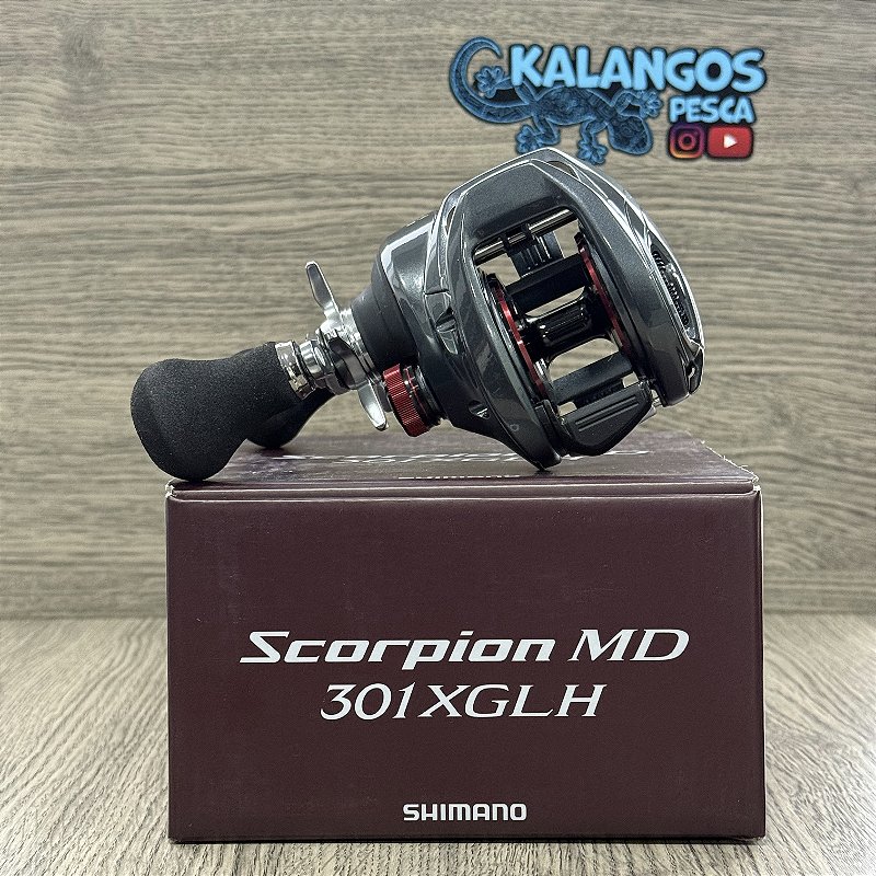 Carretilha Shimano Scorpion MD 301 XGLH - Kalangos Pesca