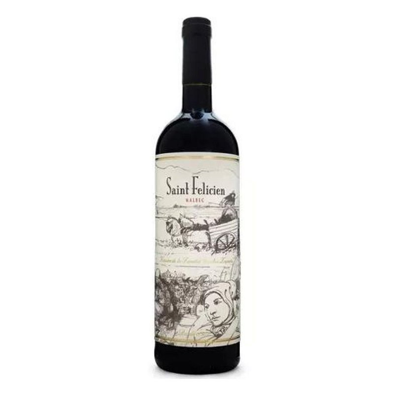 Vinho Saint Felicien Malbec 750ml Língua Roxa Wines