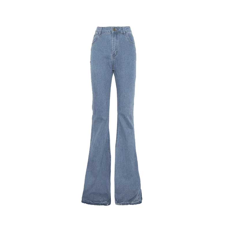 CALÇA FLARE BRENDA JEANS CLARO