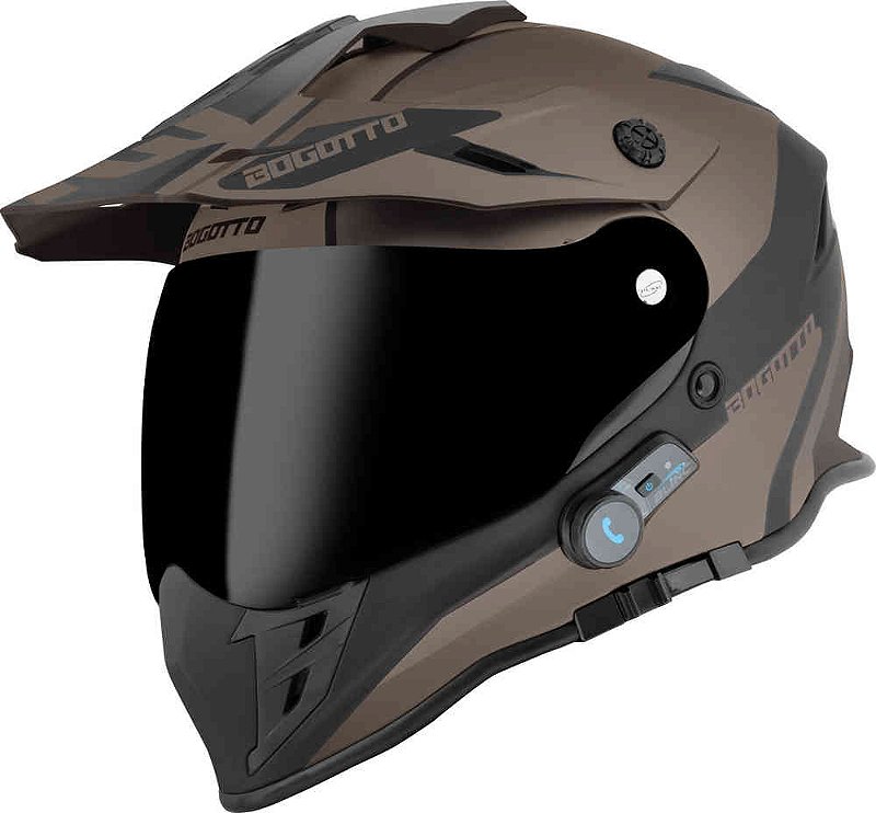 Bogotto H331 BT Tour EVO Bluetooth Capacete de Enduro - Racing Pro Imports