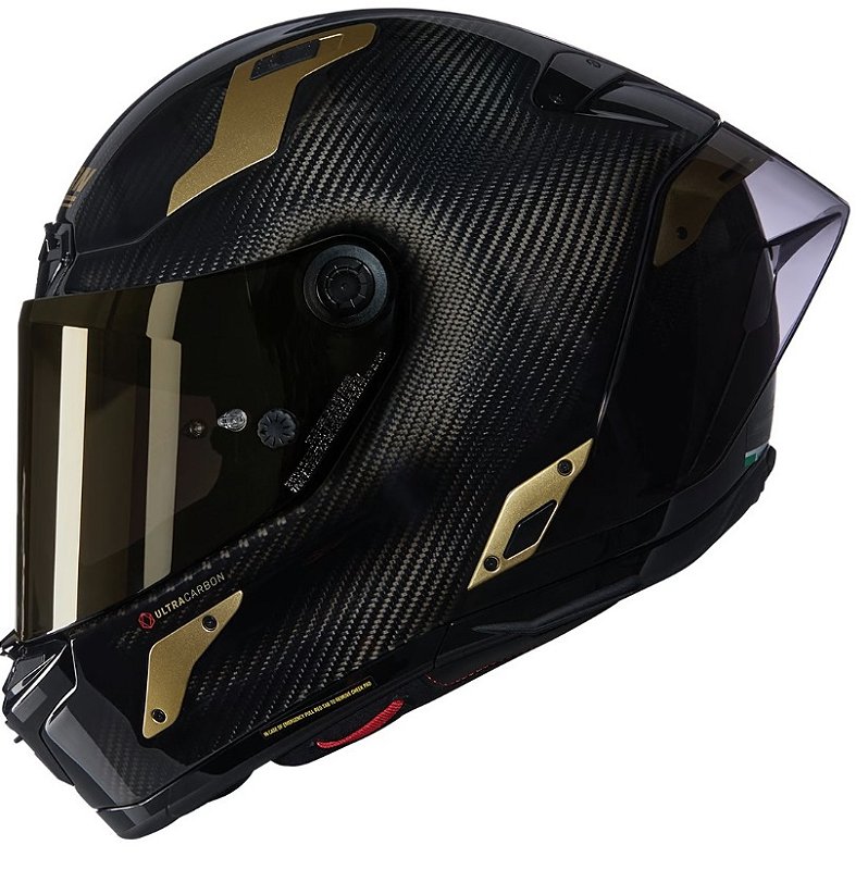 Capacete Nolan X-804 RS Ultra Carbon Aureo Carbono / Ouro - Racing