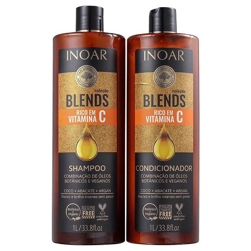Inoar Blends Kit Shampoo+Condicionador - 2x1 Litro - Dondoca Beauty  Cosméticos