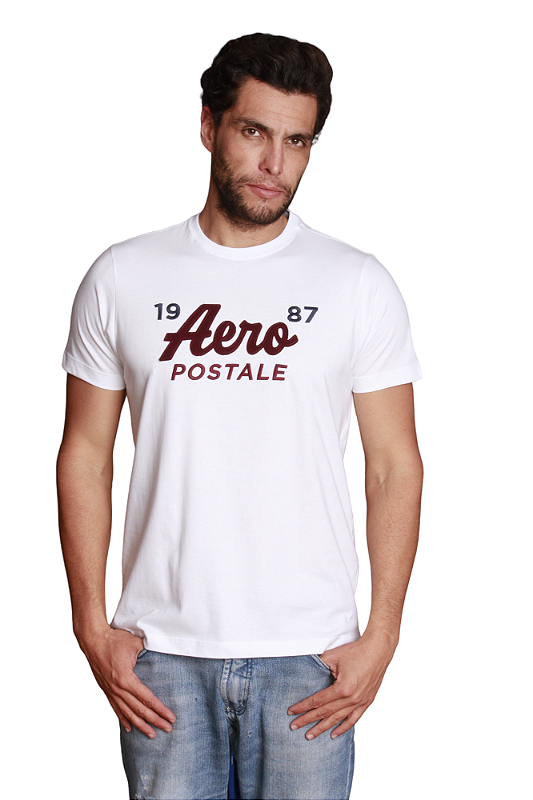 Camiseta Aeropostale 1987 Aero Cor Branca - Sea Street ABC