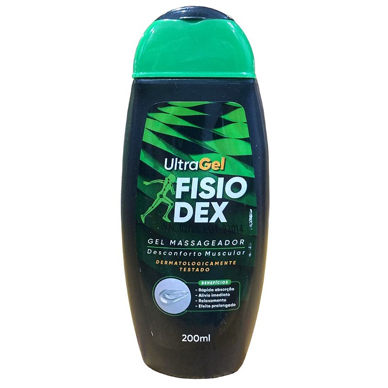 UltraGel FISIODEX - Gel massageador 200ml - ABRAÃO ERVAS