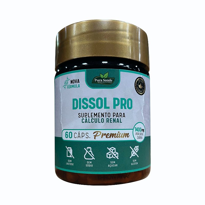 Dissol 60 caps. - Pura Saúde - ABRAÃO ERVAS
