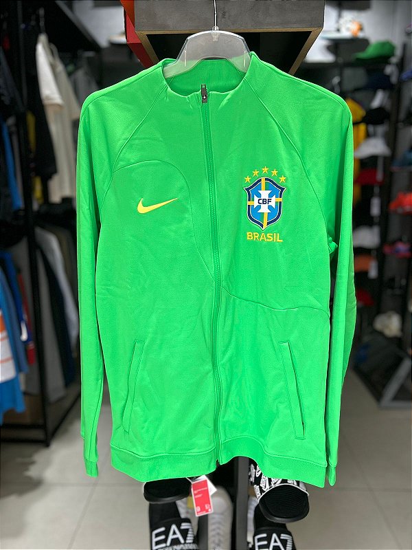 Jaqueta Brasil Dri-Fit Hino 22/23 Verde Nike Original