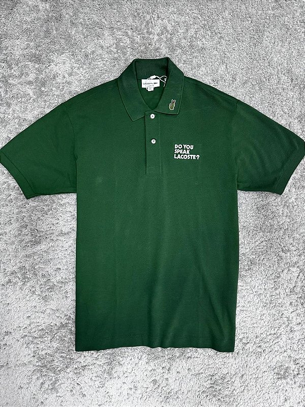 Polo Lacoste ''Do You Speak Lacoste? '' Verde - Loja Vei do tenis