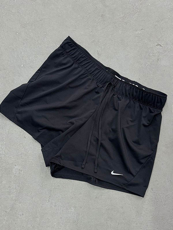 SHORT NIKE DRI FIT PRETO FEMININO