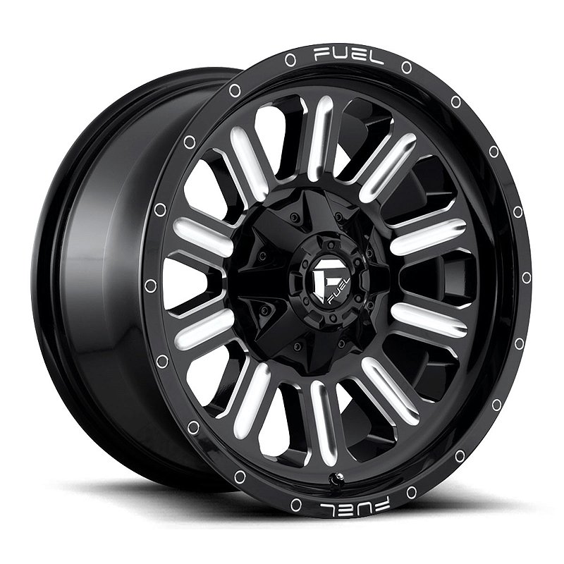 Jogo de Rodas Fuel Hardline D620 20x9 6x135/6x139.7 +2MM Preto