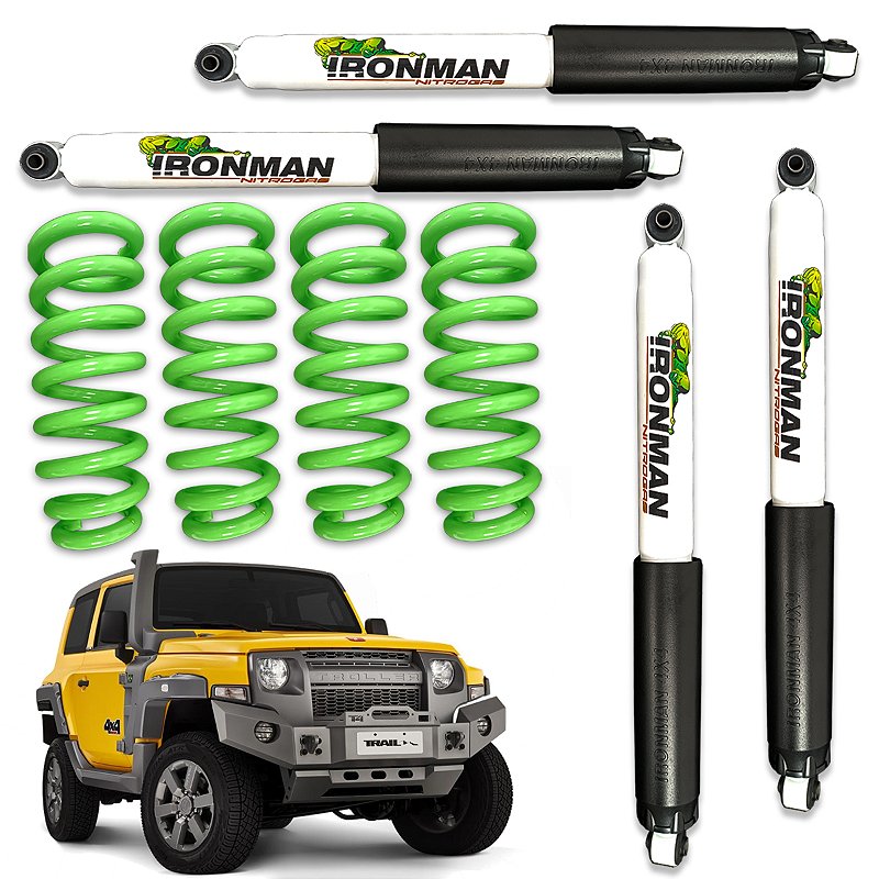 Kit Suspensão Ironman NitroGás para Troller 2016 a 2024 - 4x4 Store Brasil
