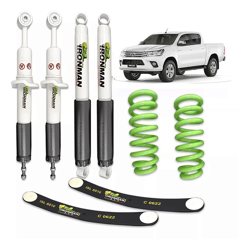 Kit Suspensão IronMan NitroGás para Toyota Hilux 2016 a 2024 - 4x4 ...