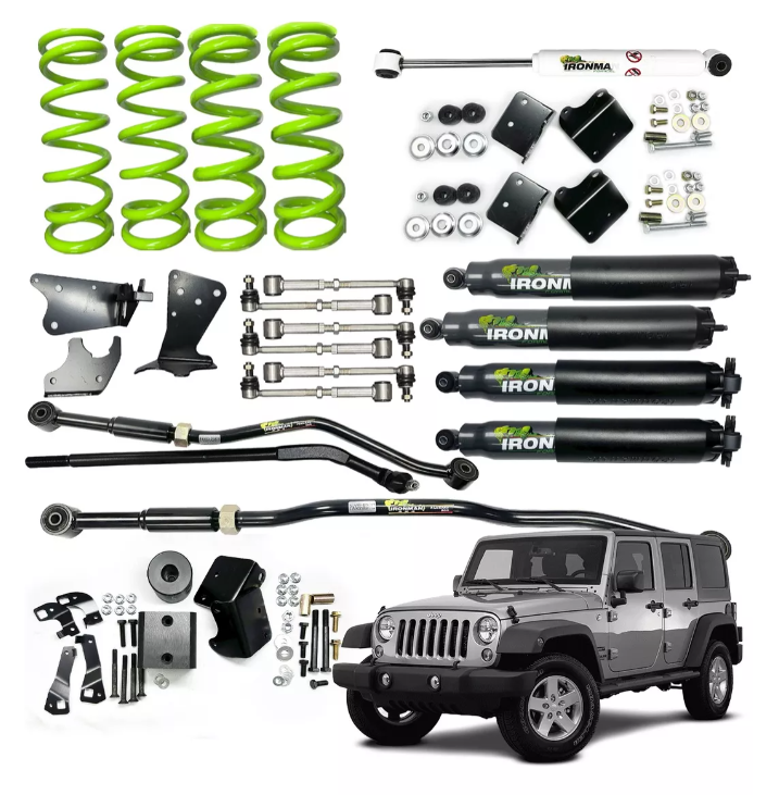 anpunch　Wrangler OLD４点セット Kit Suspensão IronMan Foamcell Pro 4 Polegadas para Jeep Wangler