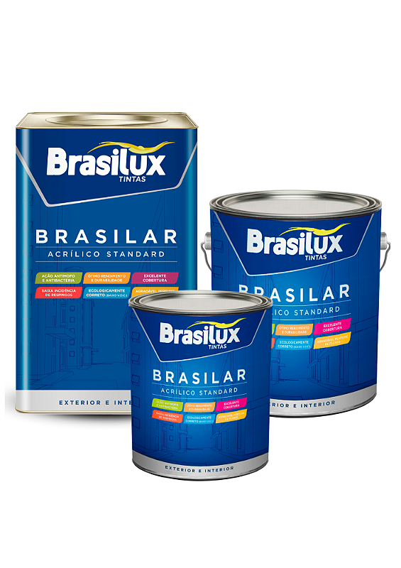 Brasilux lança as tintas Brasinil Econômico e Brasilar Standard em  embalagens plásticas – Abrart
