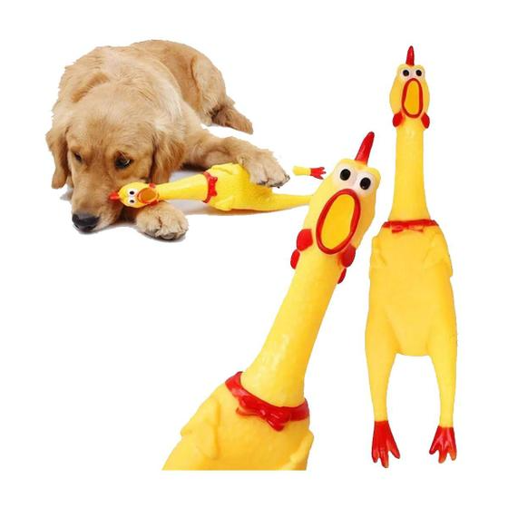 Brinquedo Club Pet Mordedor Galinha para Cães - 31cm - AgroPet Aeroporto