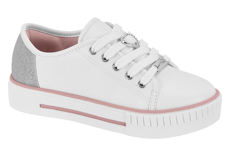 Tenis molekinha infantil best sale branco