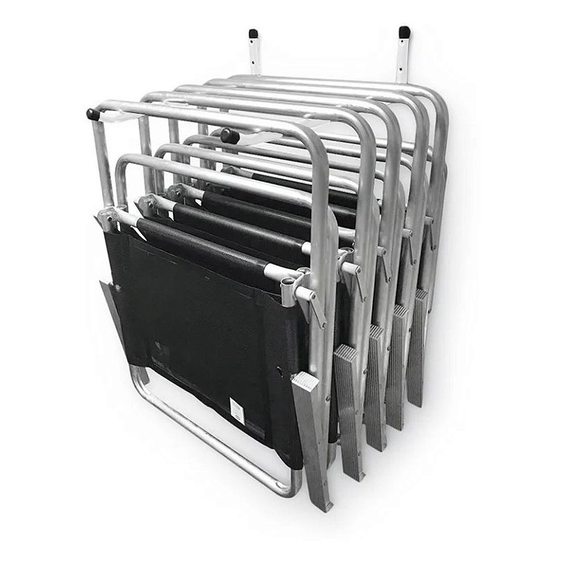SUPORTE CADEIRA DE PRAIA FIXO ALUMINIO BRANCO - BITENFER