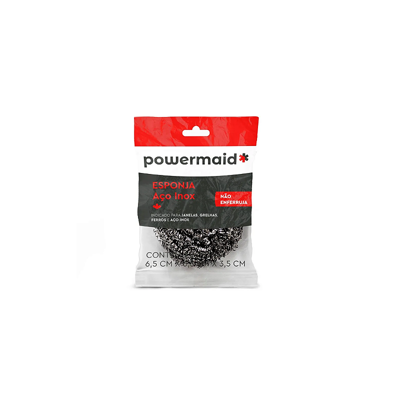 Esponja de Aço Inox - Powermaid