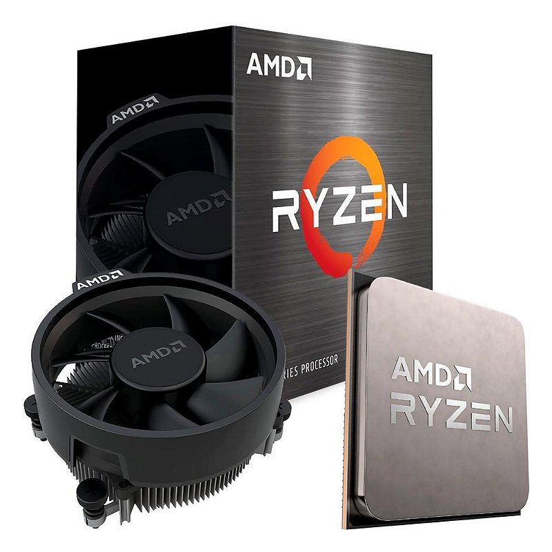Processador AMD Ryzen 5 5600x 3.7GHz (4.6GHz Max Turbo) Cache 35MB
