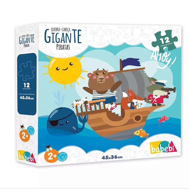 Pirates Jigsaw Puzzle - Piratas quebra-cabeça educação aventura