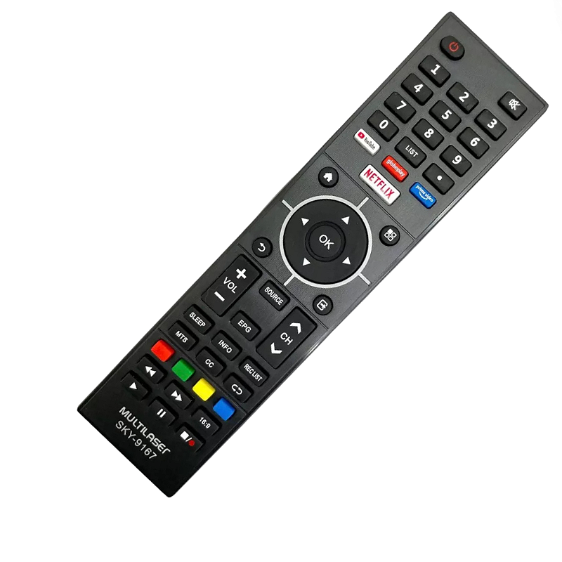 Controle remoto compatível para TV Multilaser LED Smart 4K