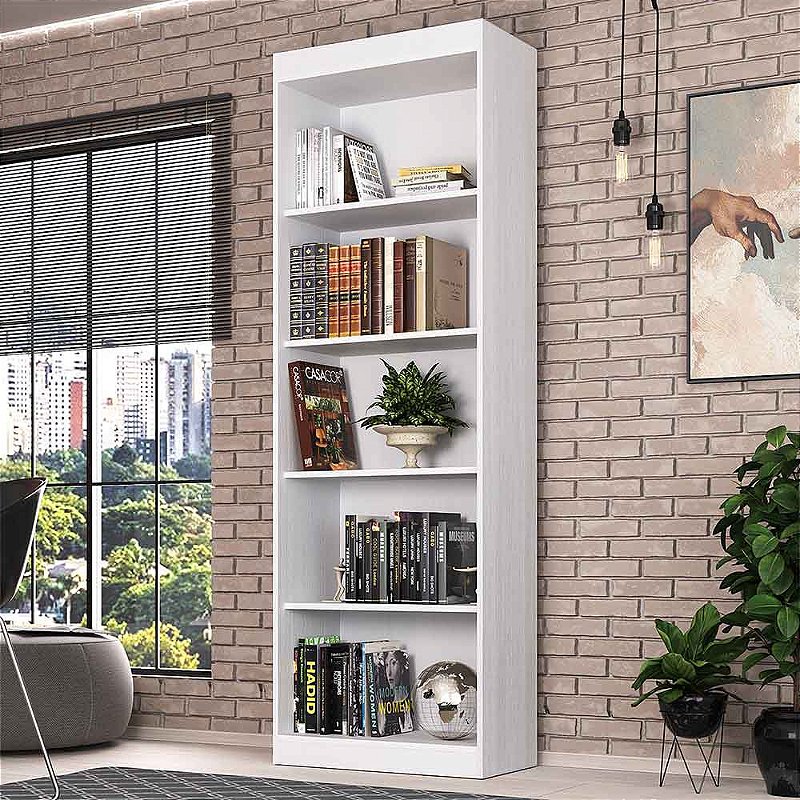 Estante para Livros Modulado Abel 2 Gavetas Nature/Off White - Moville -  Moville - Móveis para sua Casa você encontra aqui