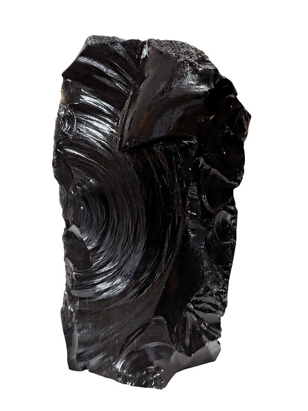 Obsidiana Negra base Serrada - Casa de Pedras Hilarion