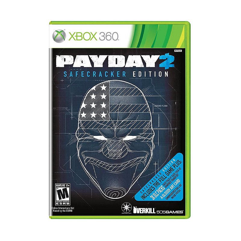 JOGO P/ XBOX 360 PAYDAY 2