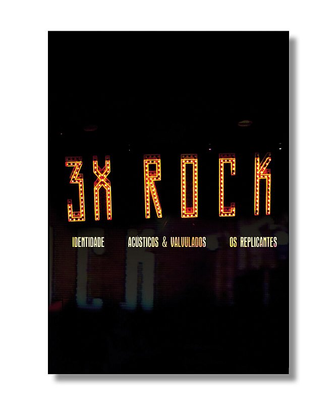 DVD 3x ROCK (Identidade) - Compre Aqui - ProdutoOficial