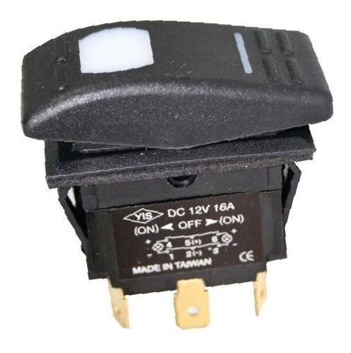 Botão Interruptor De Painel Elétric C/ Led 3 Funções 12v 16a - Tiburon ...