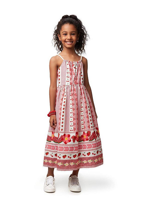 Vestido Longo Pic Nic Kids
