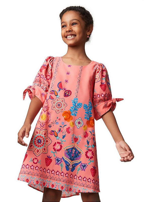 Vestido Curto Mandalas Teen