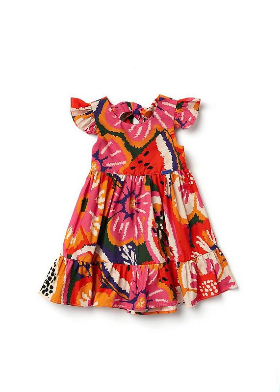 Vestido Bebê Maxi Flores