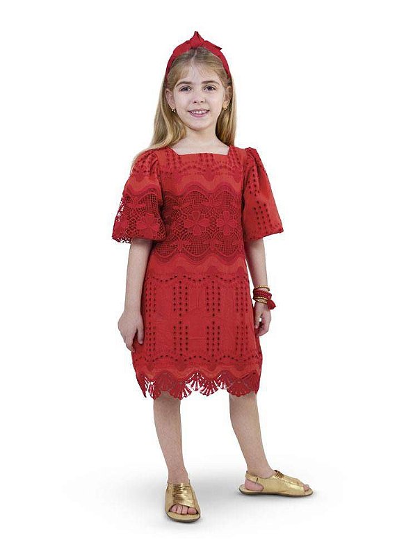 Vestido Curto Rosa Colombiana Teen