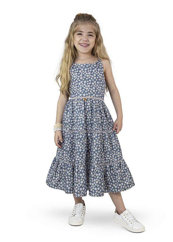 Vestido Margaridas Kids