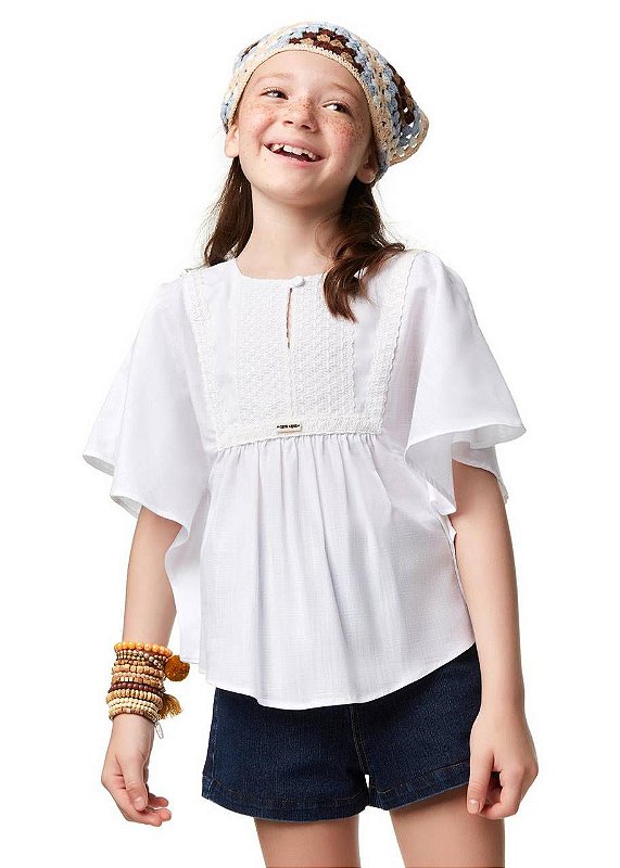 Bata Pétala Branca Kids
