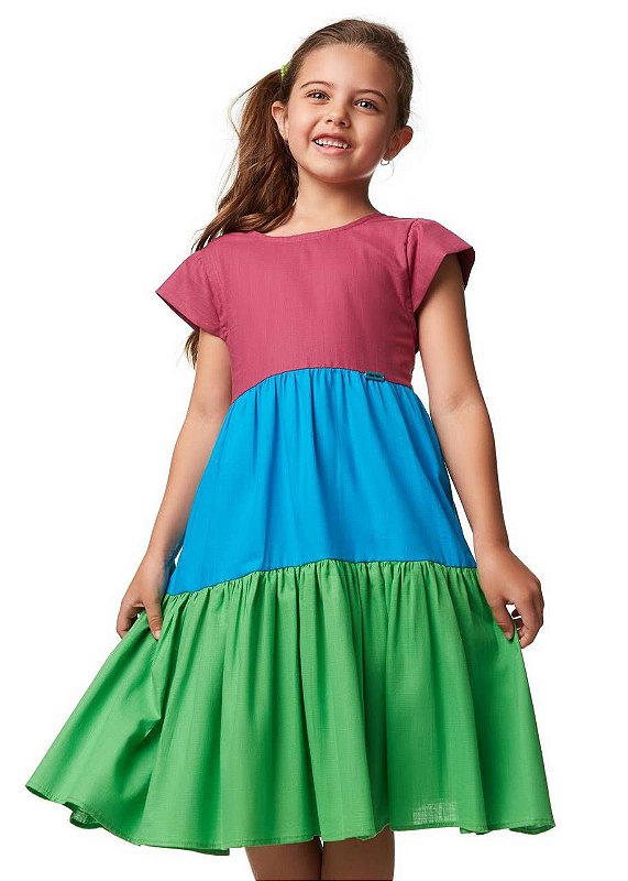 Vestido Diversão Kids