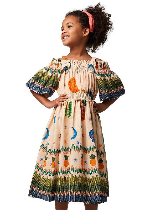 Vestido Ciganinha Praia Teen