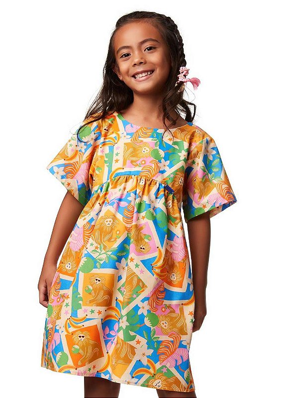 Vestido Cartão Postal Kids