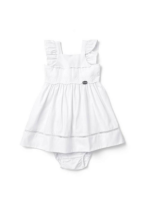 Vestido Bebê Nuvem De Algodão