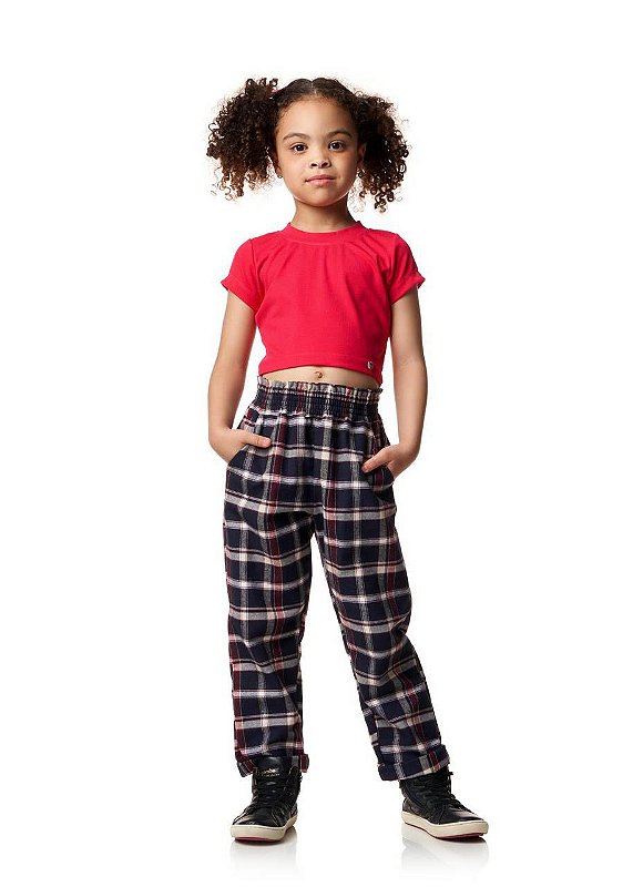 Top Cropped Malha Canelada M/c Kids