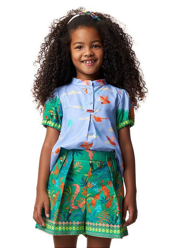 Conjunto Shorts E Bata Selva M/c Kids