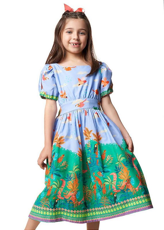 Vestido Midi Selva M/c Teen