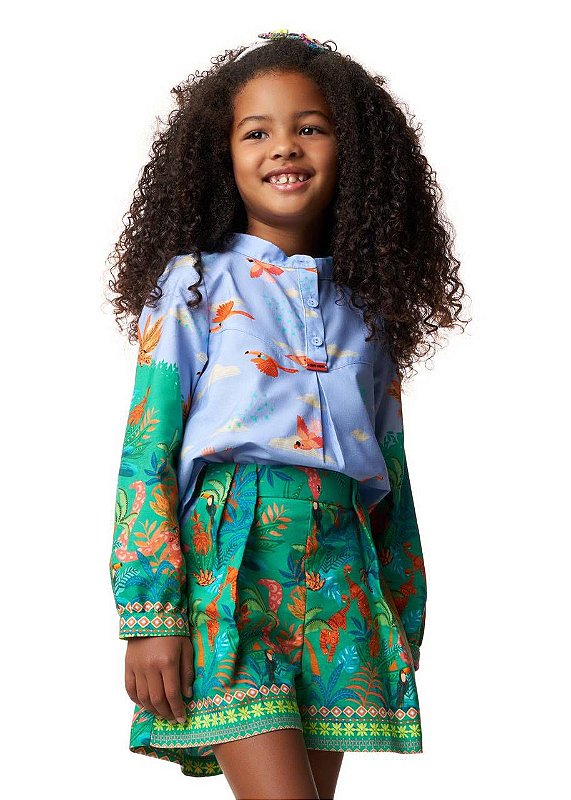 Conjunto Shorts E Bata Selva M/l Kids