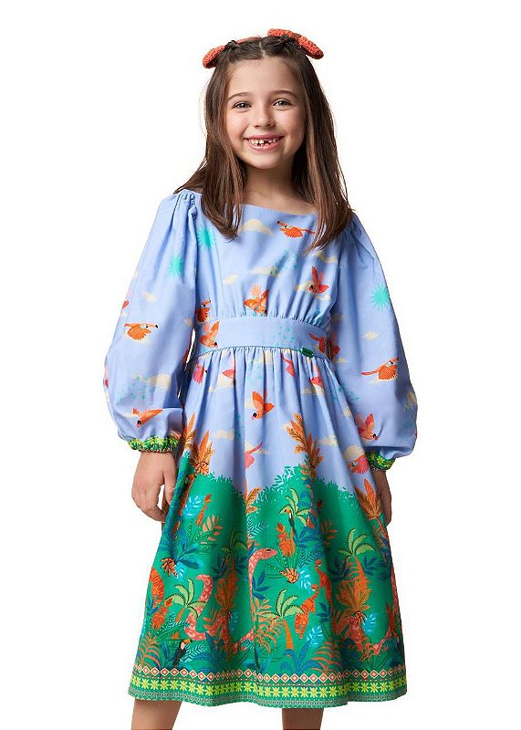 Vestido Midi Selva M/l Kids