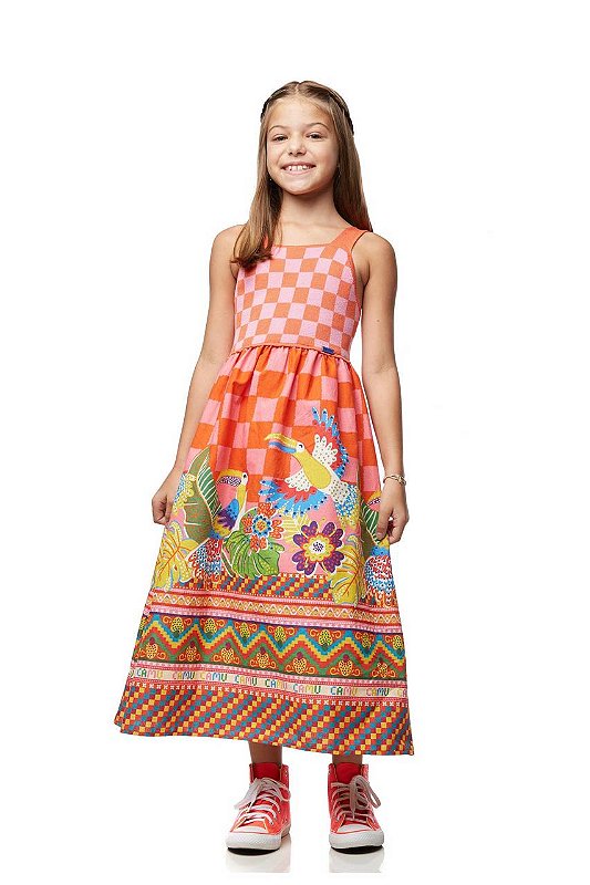 Vestido Com Tricô Carnaval