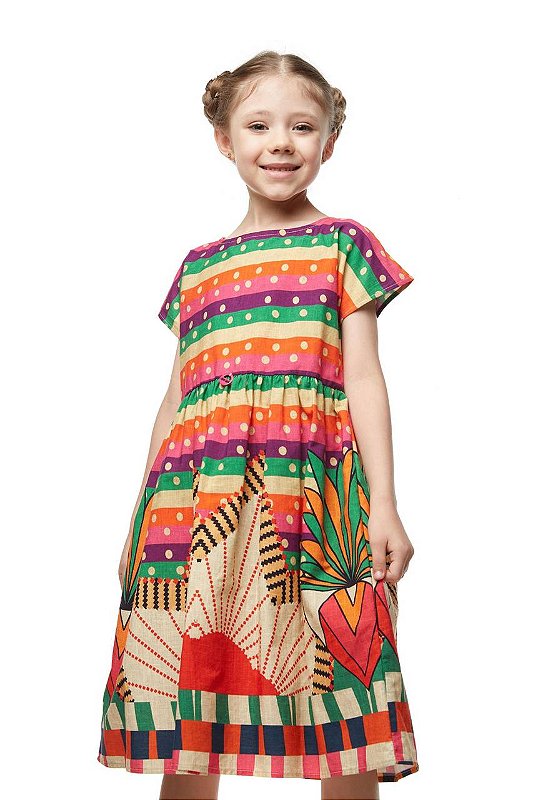 Vestido Midi Cocar