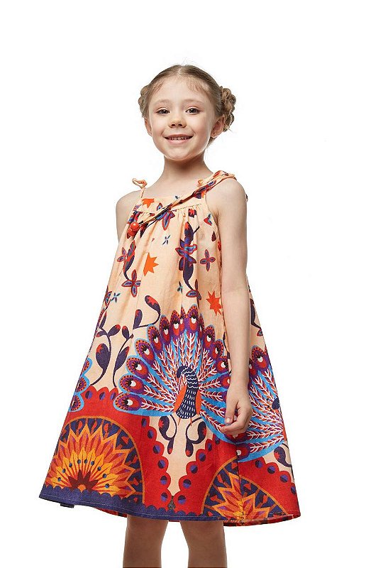 Vestido Curto Pavão