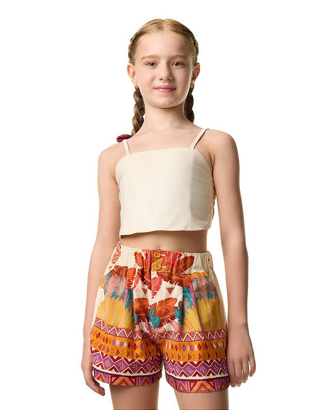 Conjunto Top E Shorts Cururu