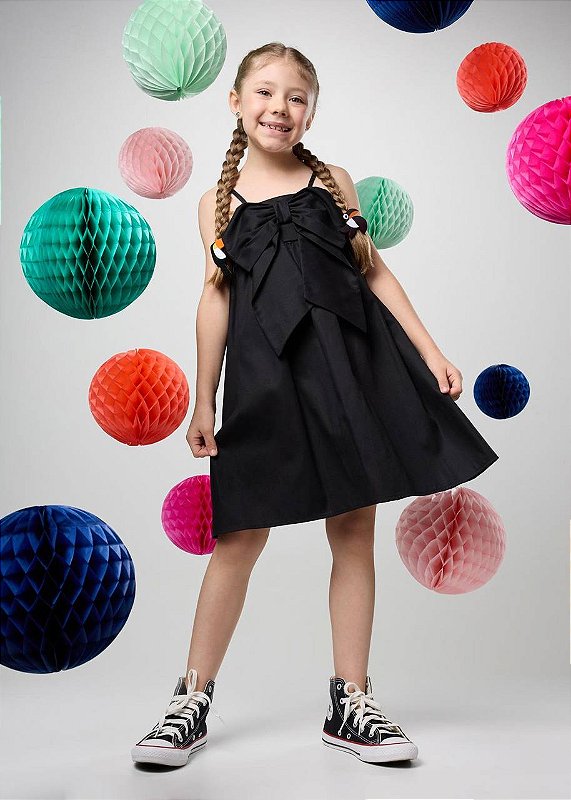 Vestido Curto Laço